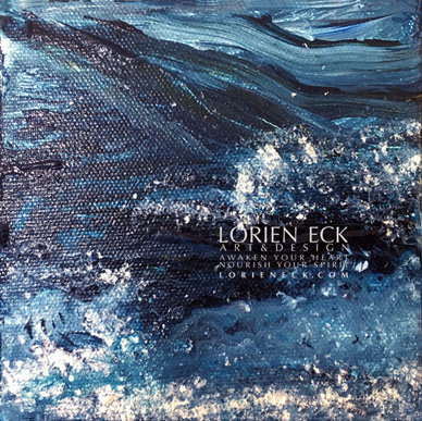 Image of Element Collectible painting Water 8, a mixed media painting by Lorien Eck